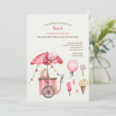 コットンキャンディとお菓子 招待状 (スタンド正面)