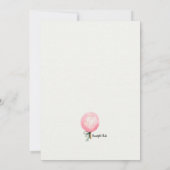 コットンキャンディとお菓子 招待状 (裏面)