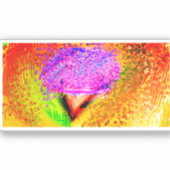 コットンキャンディウム木製ボックスサインコーヒーマグ紙 シール (正面)