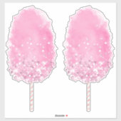 コットンキャンディグリッターかわいいガーリーピンク シール (シート)