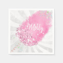 コットンキャンディグリッターかわいいガーリーピンク