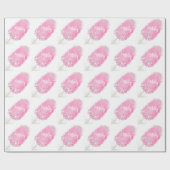 コットンキャンディグリッターかわいいガーリーピンク ラッピングペーパー (フラット)