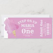 コットンキャンディサーカステント誕生日チケットパーティー