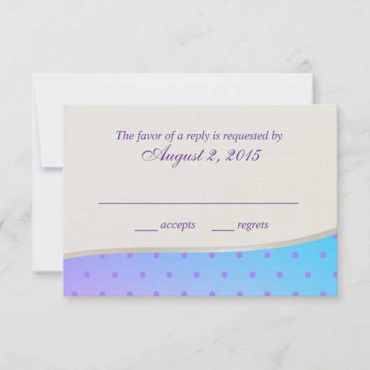 コットンキャンディスウィートRSVP 出欠カード (正面)