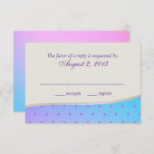 コットンキャンディスウィートRSVP 出欠カード (正面/裏面)