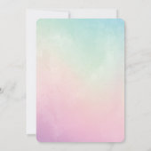 コットンキャンディスカイスランバーパーティの招待状 招待状 (裏面)