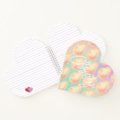 コットンキャンディスターダスト桃ティール(緑がかった色)パープルパステル ノートブック (内部)