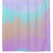 コットンキャンディスワールデジタルプリント シャワーカーテン (正面)