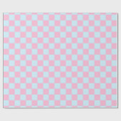 コットンキャンディチェッカーボード ラッピングペーパー (フラット)