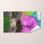 コットンキャンディツリーズ抽象芸術アート バスタオルセット (ハンドタオル)