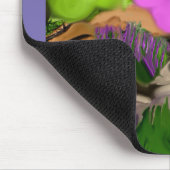 コットンキャンディツリーズ抽象芸術アート マウスパッド (コーナー)