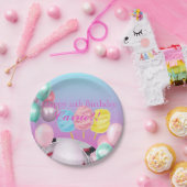 コットンキャンディテーマ ペーパープレート (パーティー)