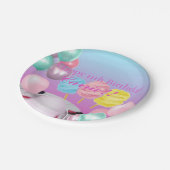 コットンキャンディテーマ ペーパープレート (アングル)