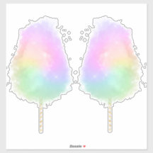 コットンキャンディパステルレインボーグリッターかわいい