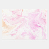 コットンキャンディピンクパープル ラッピングペーパーシート (正面2)