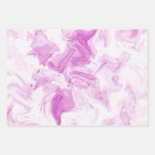 コットンキャンディピンクパープル ラッピングペーパーシート (正面)