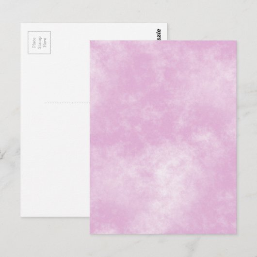 コットンキャンディピンクフォグ背景質感テンプレート ポストカード (正面/裏面)