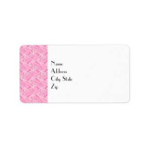 コットンキャンディピンク抽象芸術 ラベル