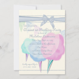 コットンキャンディフェア誕生日 招待状