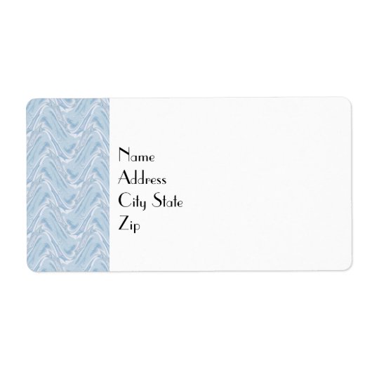 コットンキャンディブルー抽象芸術 ラベル (正面)