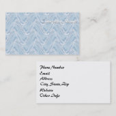 コットンキャンディブルー抽象芸術 名刺 (正面/裏面)