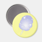 コットンキャンディマグネット – 青 マグネット (正面/裏面)