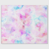 コットンキャンディーカラーズ水彩グロームバースデーパーティー ラッピングペーパー (フラット)