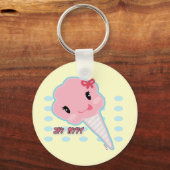 コットンキャンディーキーチェーン キーホルダー (正面)