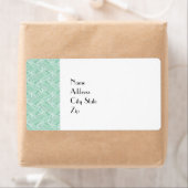 コットンキャンディーグリーン抽象芸術 ラベル (インサイチュ)