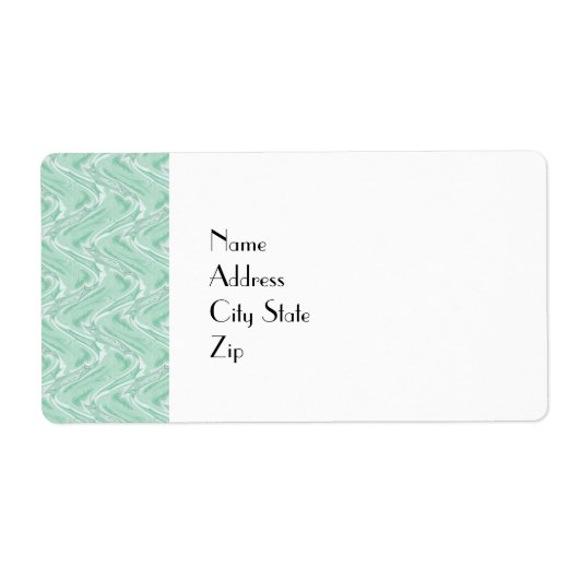 コットンキャンディーグリーン抽象芸術 ラベル (正面)