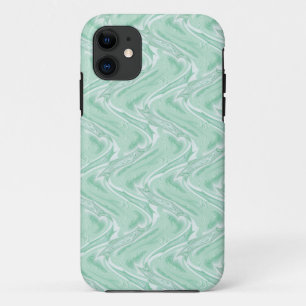 コットンキャンディーグリーン抽象芸術 iPhone 11 ケース