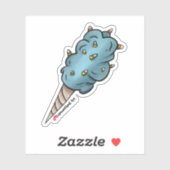 コットンキャンディーコーンステッカー シール (シート)