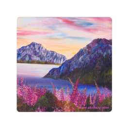 コットンキャンディーサンセット メタルプリント