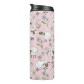 コットンキャンディーピンクに羊を数える タンブラー (回転右)