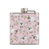 コットンキャンディーピンクに羊を数える フラスク (裏面)