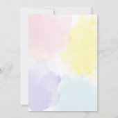 コットンキャンディーベイビーシャワー 招待状 (裏面)