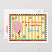 コットンキャンディーポストカード ポストカード (正面/裏面)