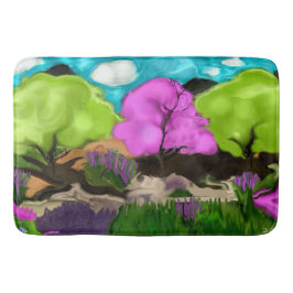 コットンキャンディ抽象芸術アート バスマット