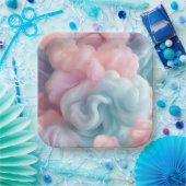 コットンキャンディ抽象芸術 ペーパープレート (パーティー)