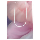 コットンキャンディ抽象芸術 ミディアムペーパーバッグ (裏面)