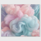 コットンキャンディ抽象芸術 ラッピングペーパー (フラット)