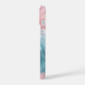 コットンキャンディ抽象芸術 iPhone 15ケース (左側面)