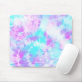 コットンキャンディ絞り染めパタパーソナライズされたーン マウスパッド (マウス)