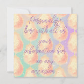 コットンキャンディ スターダスト ピーチ ティール パープル パステル (裏面)