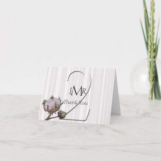 コットンストライプオン2周年ありがとう サンキューカード (正面)