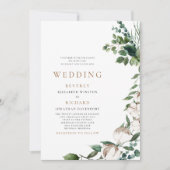 コットンタン&ホワイトのフィールド結婚ズ 招待状 (正面)