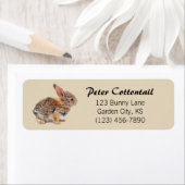 コットンテールラビットアドレス ラベル (インサイチュ)