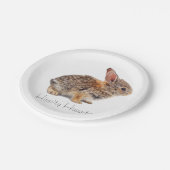 コットンテールラビット ペーパープレート (アングル)