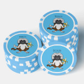 コットントップタマリンモンキーマンガイラストレーション ポーカーチップ (積み重ね)