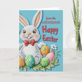 コットンバニーとイースターエッグ ハッピーイースター シーズンカード